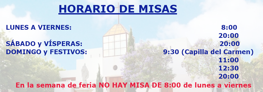 Horario de misas_feria
